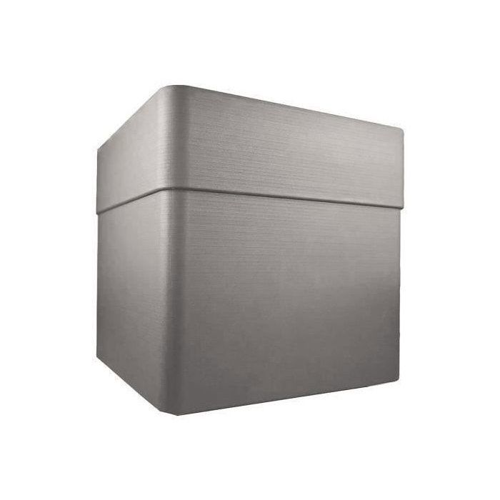 Bac à Fleurs Carré 40 cm avec Roulettes - EDA Carel - Taupe