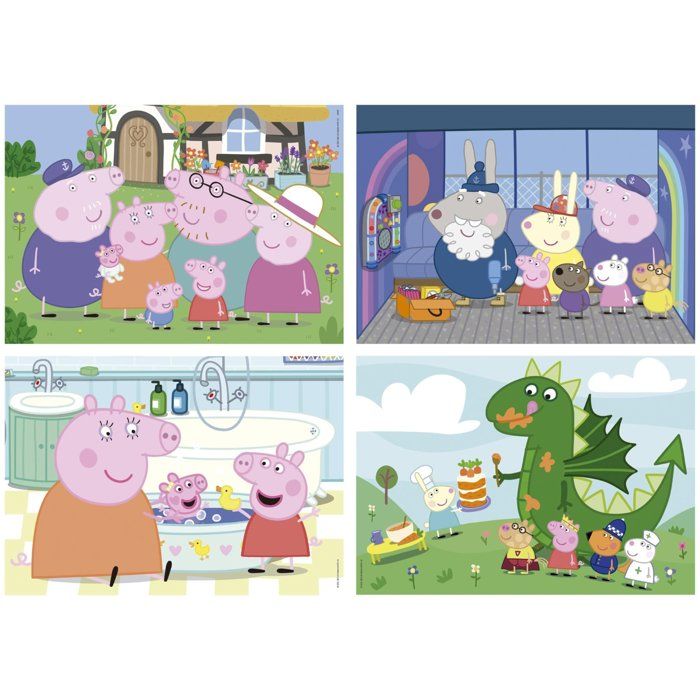 Image secondaire de Coffret Puzzle Multi 4 Junior Peppa Pig - 20 à 80 pièces