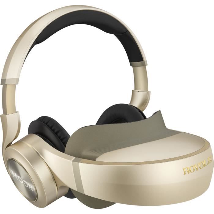 ROYOLE Casque de vidéo 3D et réalité virtuelle MOON - AMOLED x2 - 60Hz - RAM 32Go - Champ de vision 53° - Or
