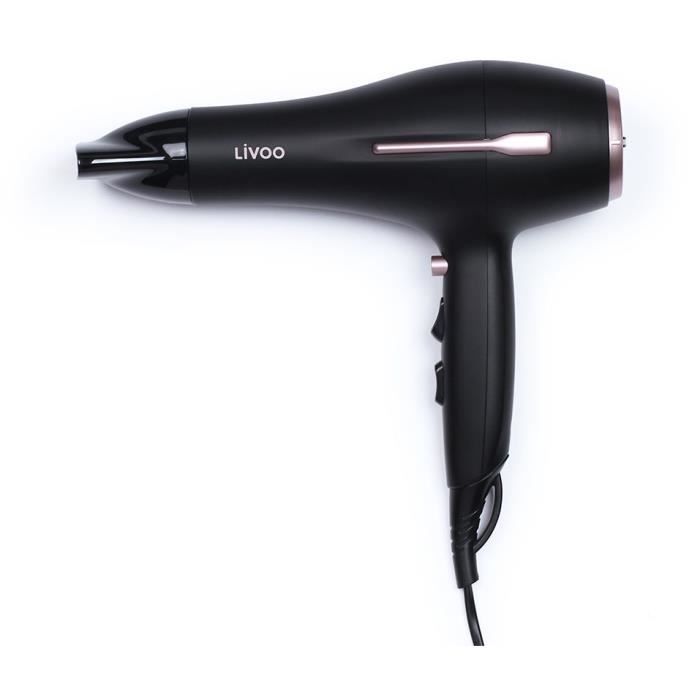 LIVOO DOS174 Seche-cheveux technologie ionique - 2 vitesses et 3 niveaux de temp?rature - Touche air frais - Poign?e ergonomique