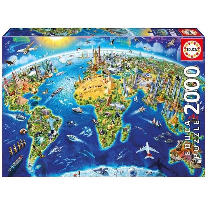 EDUCA - Puzzle Symboles du Monde 2000 pieces - 17129