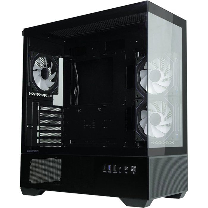Image secondaire de Boîtier PC ZALMAN CHRONIX V2 Moyen Tour Noir avec Panneaux en Verre Trempé