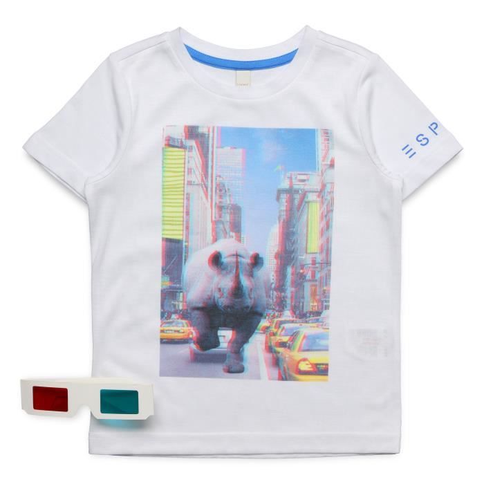 ESPRIT T-shirt RN1028402-010 Blanc Enfant Garçon