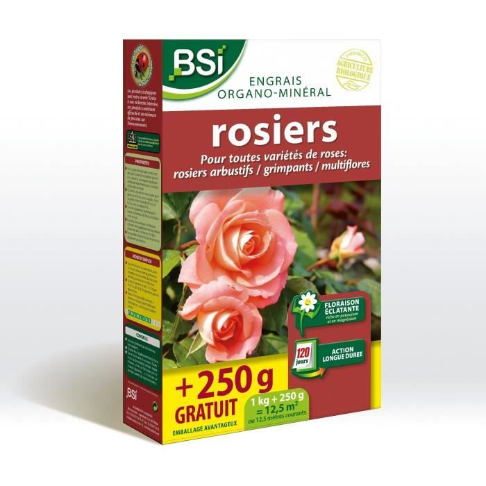 Concime per Cespugli di Rose Bio - BSI - Fioritura brillante - Azione di lunga durata - 12,5 m²
