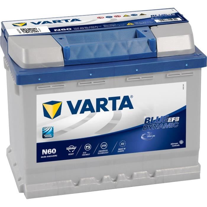 VARTA Batterie Auto N60 (+ droite) 12V 60AH 640A