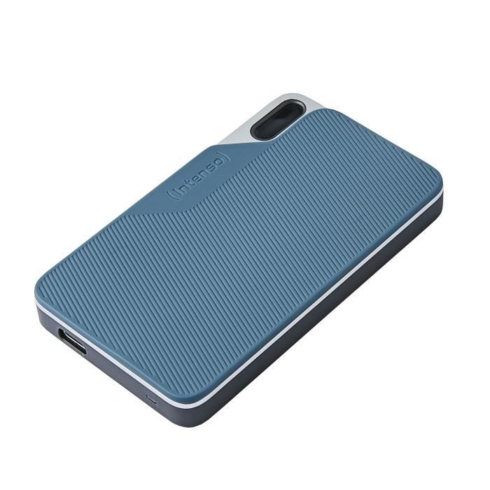 Disque Dur Interne - INTENSO - TX100 - 500 Go - Portable SSD - Couleur Bleu