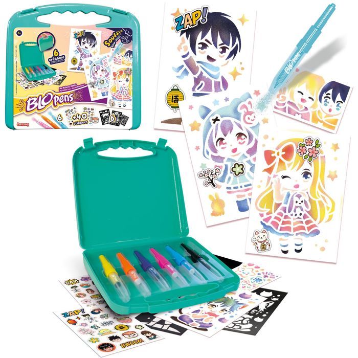 Image secondaire de Mallette Créative Blopens Manga - LANSAY pour Enfants à Partir de 5 Ans