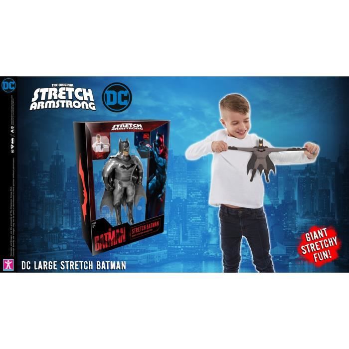 STRETCH ARMSTRONG, Personnage de 25 cm, Personnage étirable, Batman, Jouet pour enfants des 5 ans, TR302