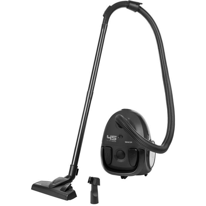 Aspirateur tra�neau avec sac - SENCOR - SVC 45BK-EUE3 - Moteur ECO 850 W - 79 dBA - 1,5 L - Noir