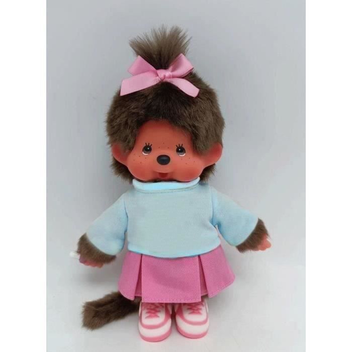 Image secondaire de Peluche - BANDAI - Monchhichi - SE203949 - Jupe Basket - 20 cm