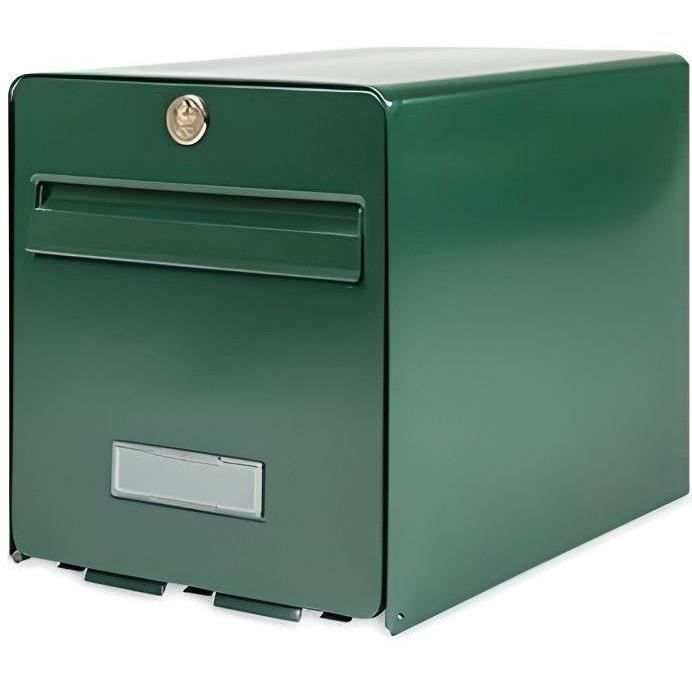 BURG WACHTER Galvanized Steel Favor Letterbox - 1 Door - Green