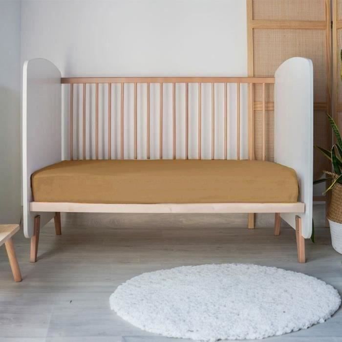 Image secondaire de Drap housse - P'TIT DODO - 70 x 140 cm - Jersey - Caramel