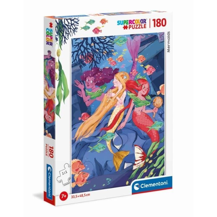 Clementoni - 29307 - SuperColor 180 pieces - Sirenes