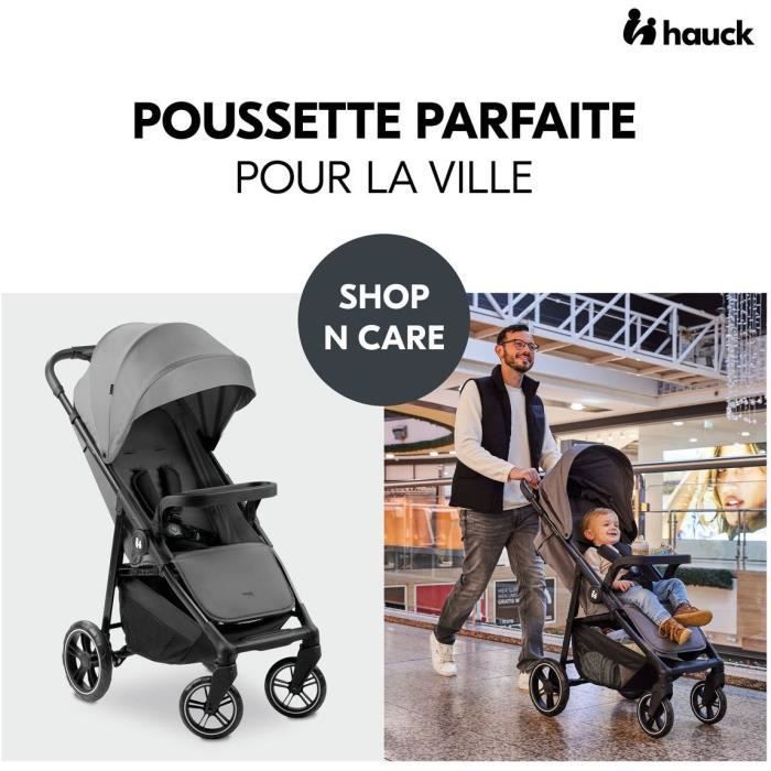 Image secondaire de HAUCK - Poussette compacte - SHOP N CARE - 4 roues - Gris