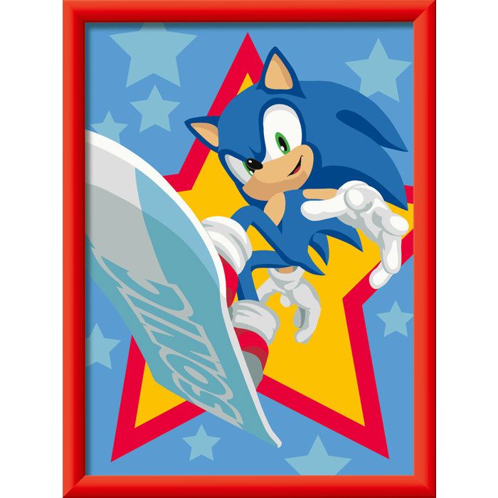 Image secondaire de Kit de Peinture par Numéros Sonic - Ravensburger CreArt pour Enfants