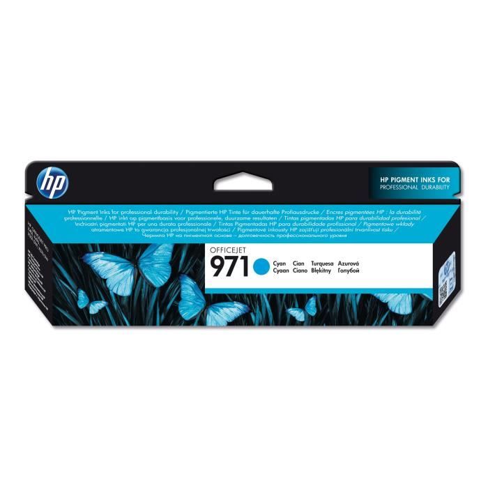 HP 971 Ink Cartridge - 2500 pages - Pack of 1 - Cyan