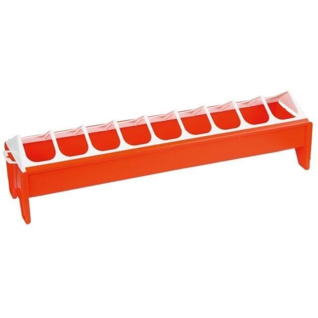 Comedero para pollos jóvenes - KERBL - Naranja - 12 x 50 cm