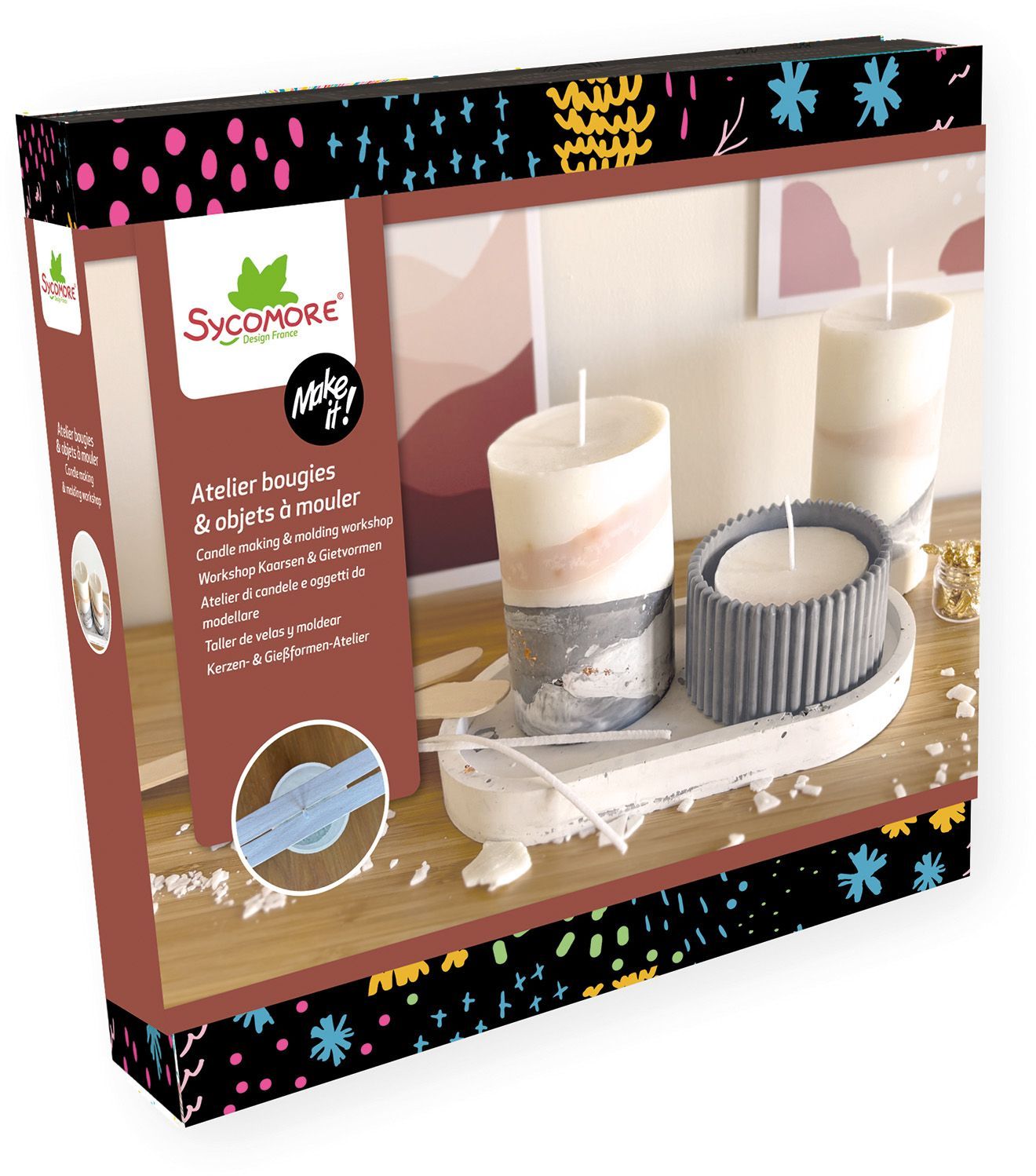 Atelier créatif bougies marbrées - SYCOMORE Make it XL