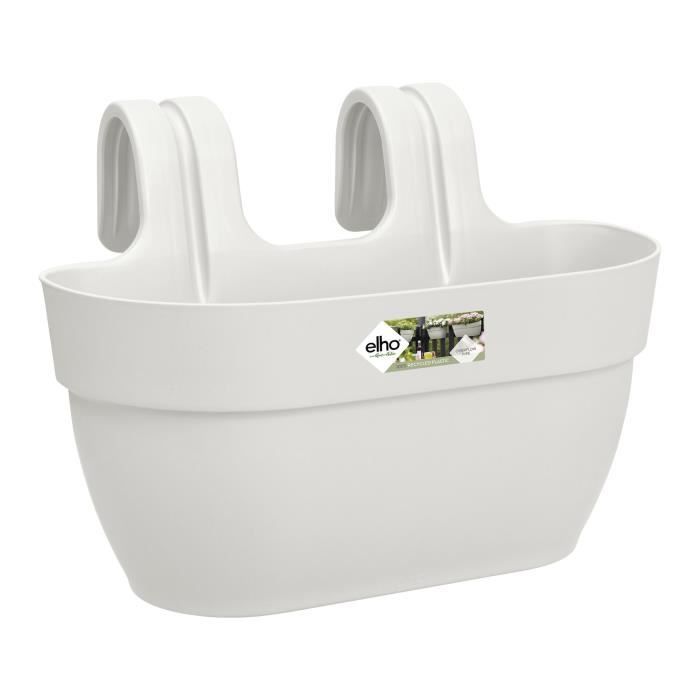 ELHO - Vaso da fiori - Vibia Campana Easy Hanger Medium - Silk White - Balcone esterno - L 24,1 x P 36 x H 26,5 cm