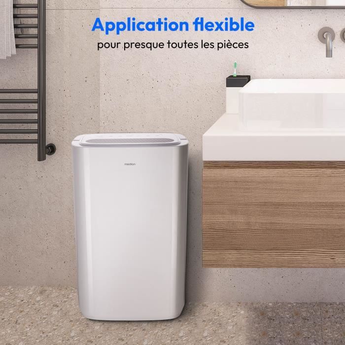 Image secondaire de Déshumidificateur - MEDION - 20L / jour - Capacité réservoir 5,4L