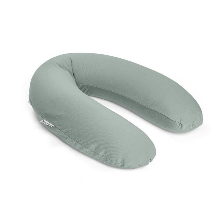 doomoo Buddy Cuscino per maternità e allattamento - Comfort ottimale per mamma e bambino, Tetra Jersey Green