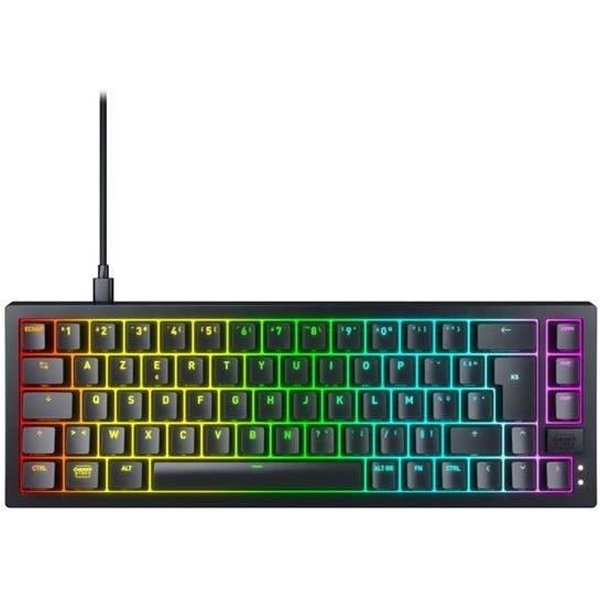 Clavier gamer mécanique - CHERRY XTRFY K5V2 COMPACT - Format 65 % - Éclairage RGB a LED - Noir