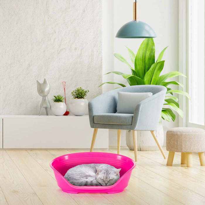 Image secondaire de Panier-Corbeille SIESTA DELUXE Taille 2 - 49*36*17,5 cm - Fuschia -FERPLAST