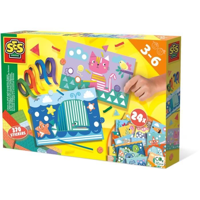 SES CREATIVE - Imparo a incollare e riconoscere le forme