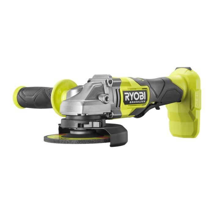 Image secondaire de Meuleuse d'angle - RYOBI - Brushless - 18V - Diam. 125 mm - 8 000-9 200 tr/min - Carter 2-en-1 meulage/tronçonnage