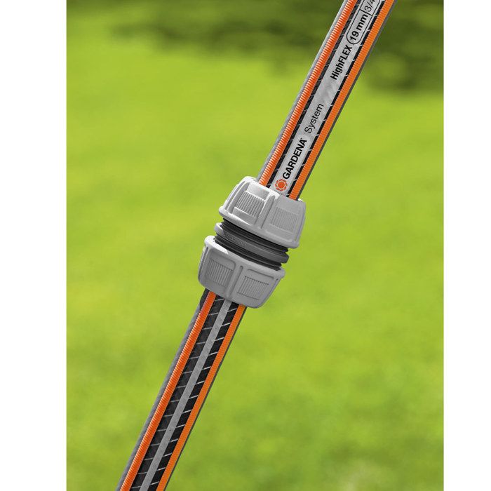 GARDENA Réparateur de tuyau d'arrosage – Adapté tuyau Ø19mm – Pose sans outil – Power Grip – Garantie 5 ans (18233-20)