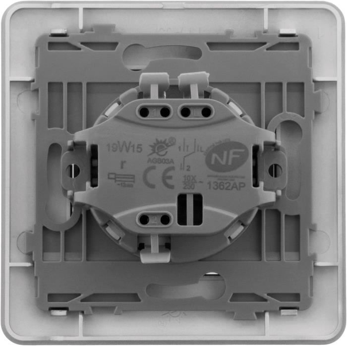 Interrupteur va-et-vient Titanium - Artezo