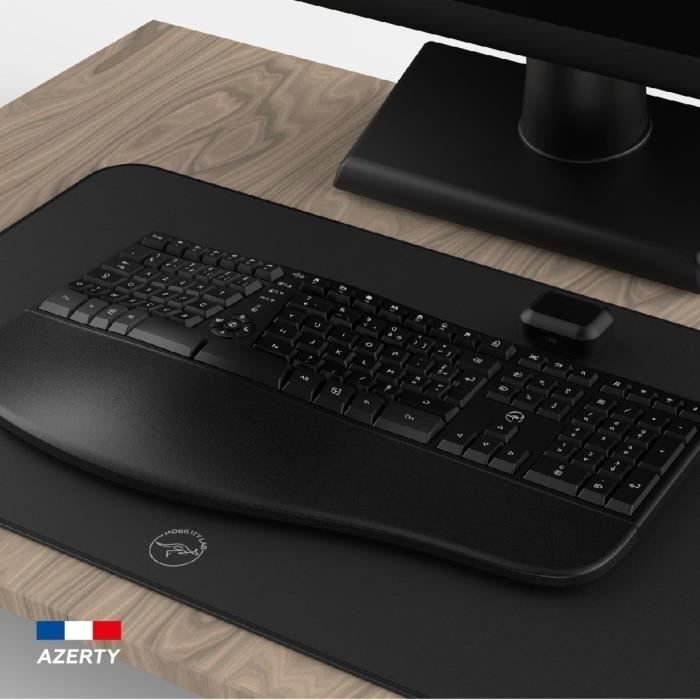 Image secondaire de Clavier sans fil - Ergonomique - MOBILITY LAB - K30W - AZERTY - Multi-connexions - Noir