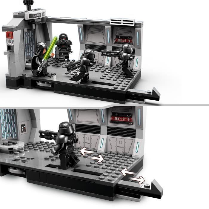LEGO 75324 Star Wars L'Attaque Des Dark Troopers, Jouet de Construction, Le Mandalorian, Figurine Luke Skywalker, Enfants 8 Ans