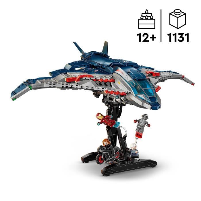 Image secondaire de LEGO | Marvel 76325 Le Quinjet d'Avengers : L'ere d'Ultron - Jeu enfant des 10 ans