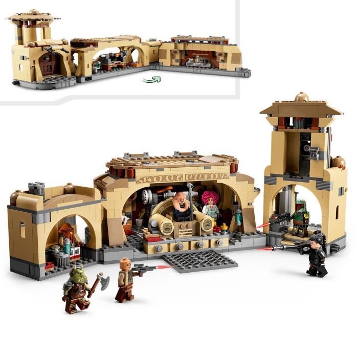 LEGO 75326 Star Wars La Salle Du Trône De Boba Fett, Jouet a Construire Pour les Enfants de 9 Ans et Plus, Avec le Palais de Jabba