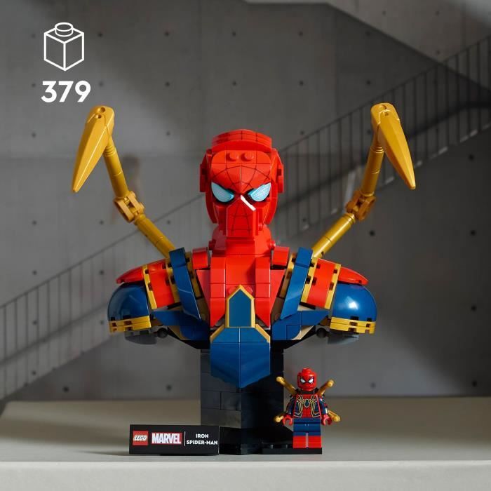 Image secondaire de LEGO Marvel 76326 Buste d'Iron Spider-Man - Set de Construction Collector pour Adulte
