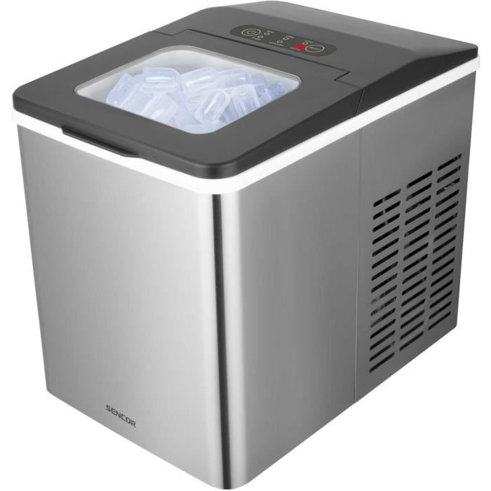 Image secondaire de Machine à glaçons - SENCOR - SIM 3400SS - 150 W - 1,8 L - Cuve 500 g - Cycle 7/15 min - Inox