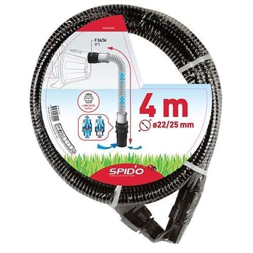 Kit d'aspiration plastique - SPIDO - 4 metres - � 22 mm