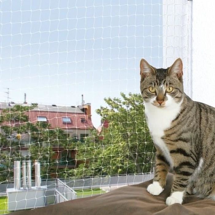 TRIXIE Red de protección para gatos 6x3 m transparente