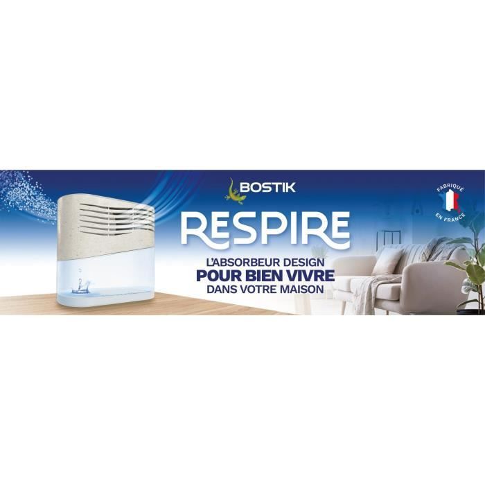 Image secondaire de Recharge Absorbeur d'Humidité BOSTIK Respire - 4 Tablettes Écologiques
