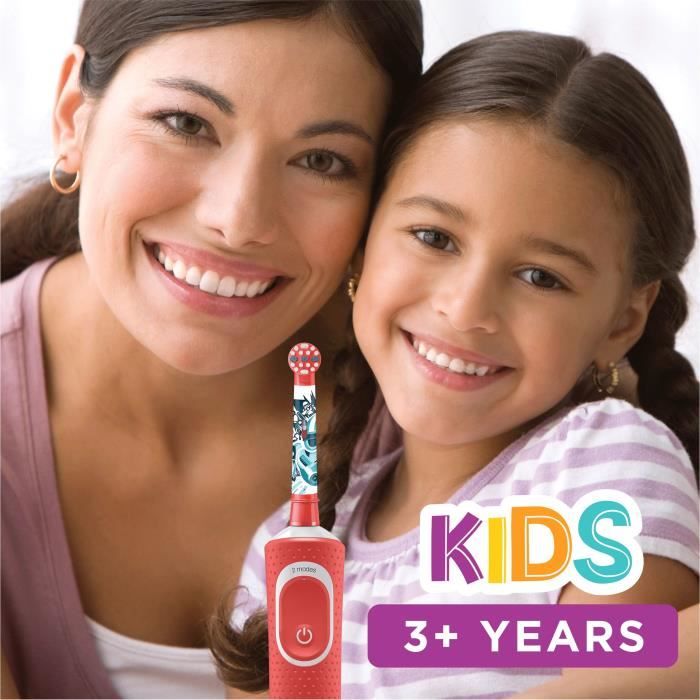 Oral-B Kids Brosse a Dents Électrique Rechargeable avec 1 Manche et 1 Brossette, 3 ans et plus, Brossage douceur, Star Wars