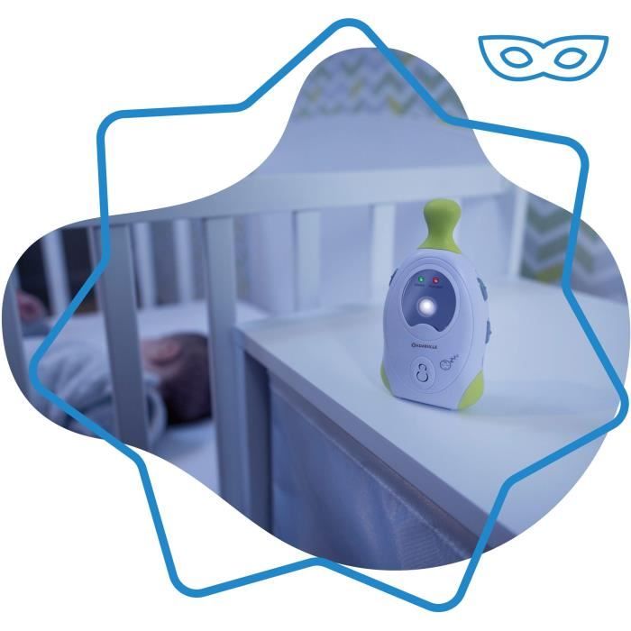 BADABULLE Baby Online 300m+ Babyphone Audio avec Veilleuse