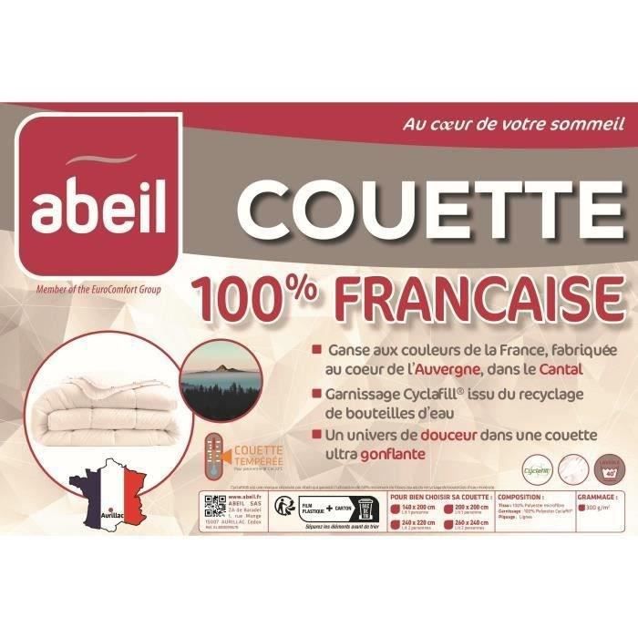Couette 100% Française - 140 x 200 cm - ABEIL