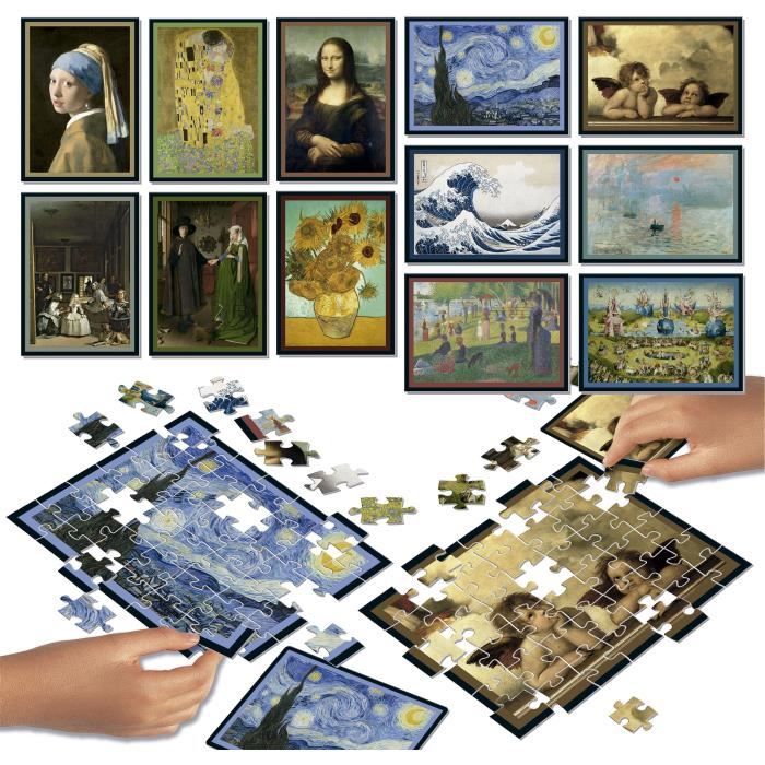 Image secondaire de Puzzle - EDUCA - Battle Art - 12 puzzles - 42 pieces - Pour enfants a partir de 7 ans