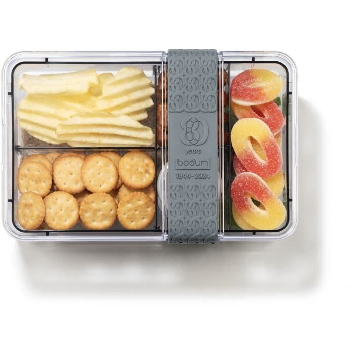 Image secondaire de Lunch box compartimentée - BODUM - Bistro - Couverts - Gris