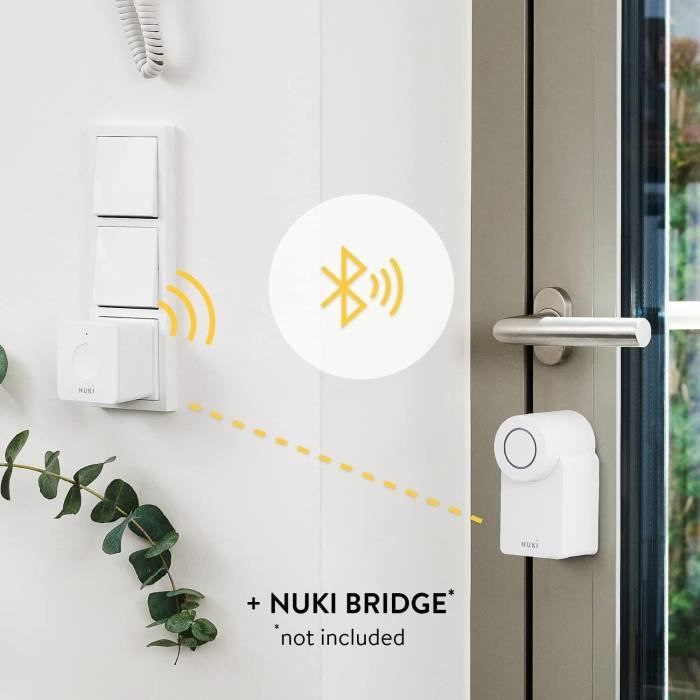 Nuki Smart Lock 3.0 - Serrure connectée - Acces sans clé pour maison connectée - Fonctionne avec piles
