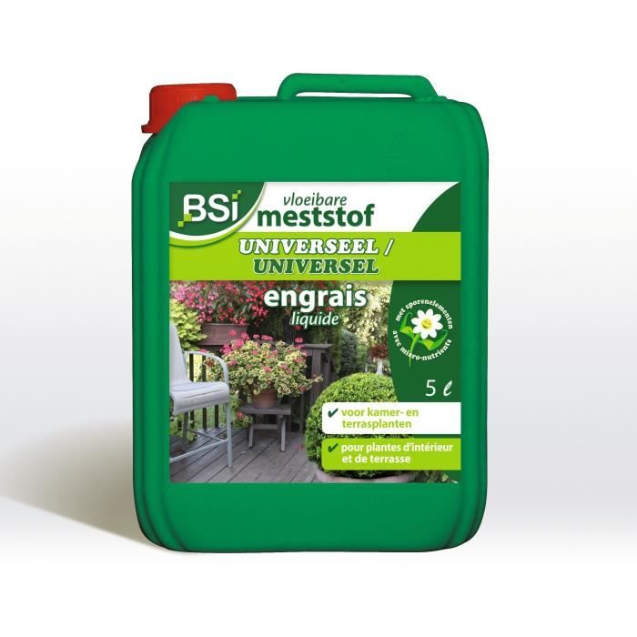 BSI - Universal Fertilizer - Liquid - For Indoor Plants Or Balcony - With Trace Elements And Chelates - 5L