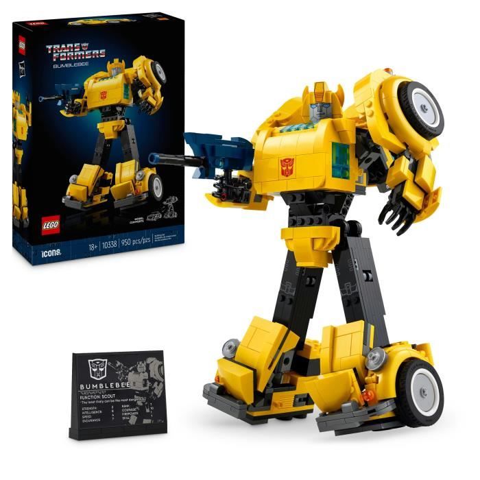 LEGO Icons 10338 Transformers Bumblebee - Figura de robot adulto - Veh�culo