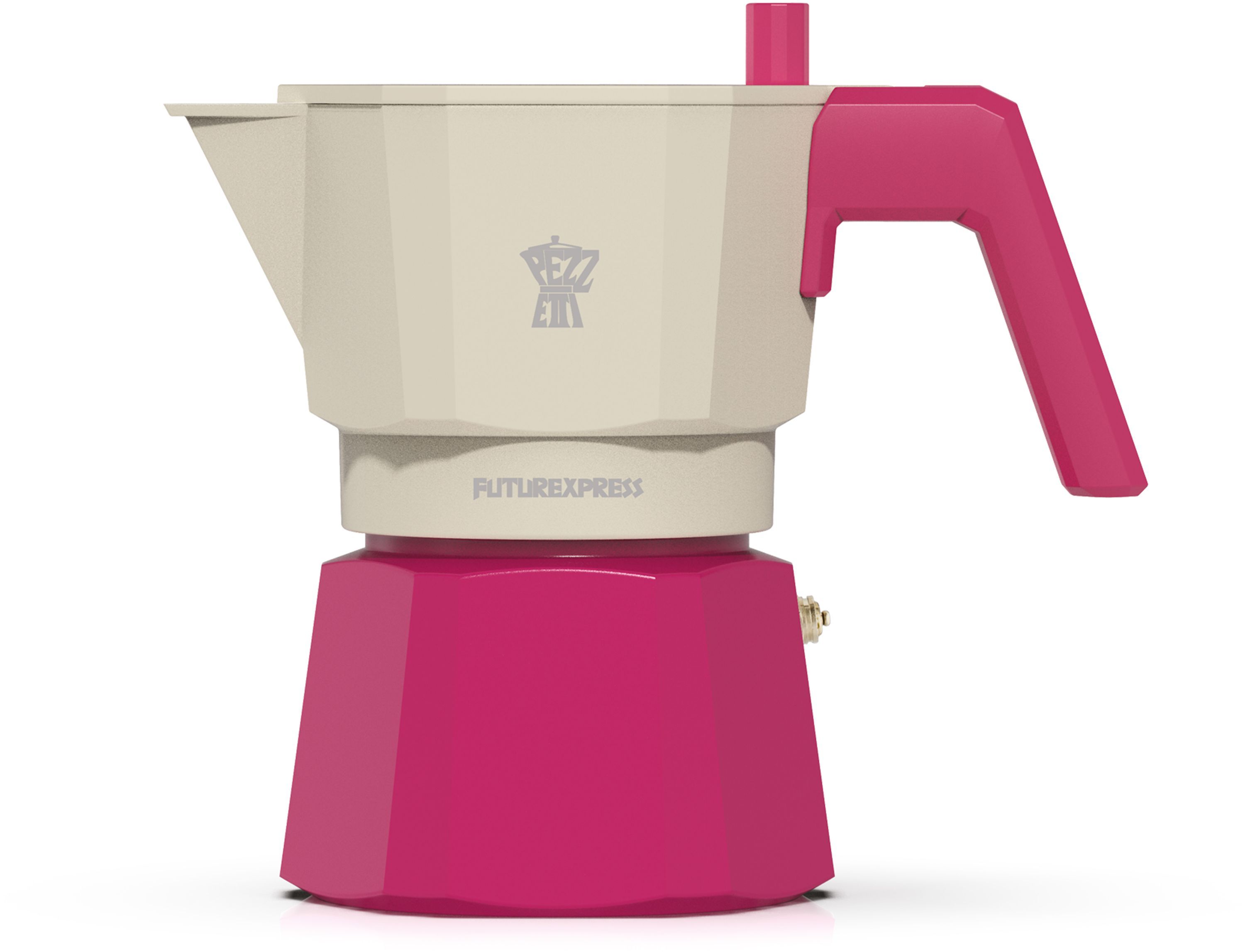 Caffettiera italiana - PEZZETTI - FUTUREXPRESS - Alluminio - 3 tazze - Fucsia