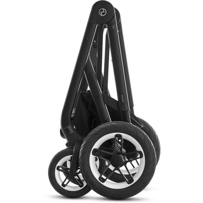 CBX BY CYBEX Poussette duo Talos S - Des la naissance - Jusqu'a 22kg - Dossier inclinable - Roues increvables - Black classic/beige